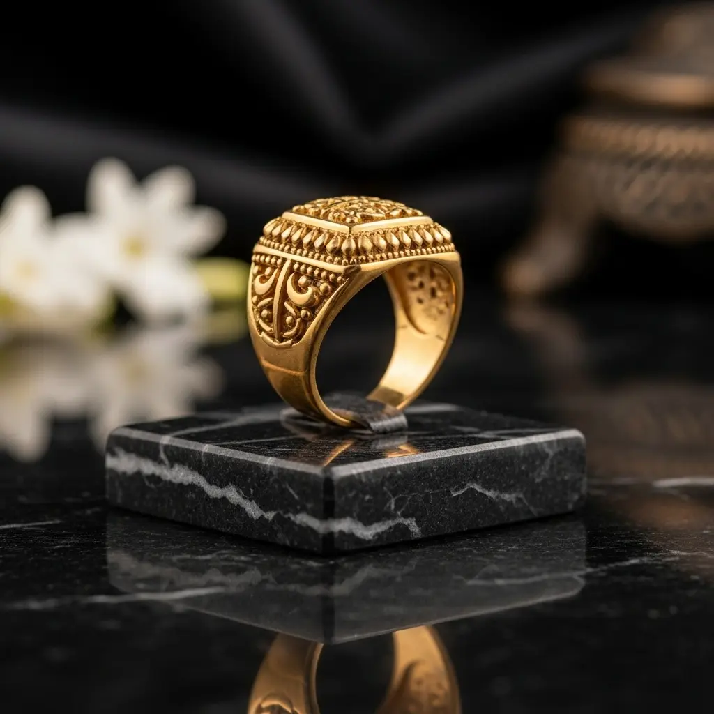 Stylish handcrafted imitation ring 